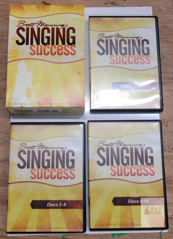 Brett Manning's Singing Success DVD & CD Set . Vocal Singing Training Program Kit .