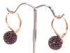 HILBERG & BERK Sterling Silver Stamped 925 Sparkle Ball Drop Hook Earrings in Case - 2