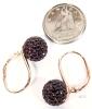 HILBERG & BERK Sterling Silver Stamped 925 Sparkle Ball Drop Hook Earrings in Case - 5