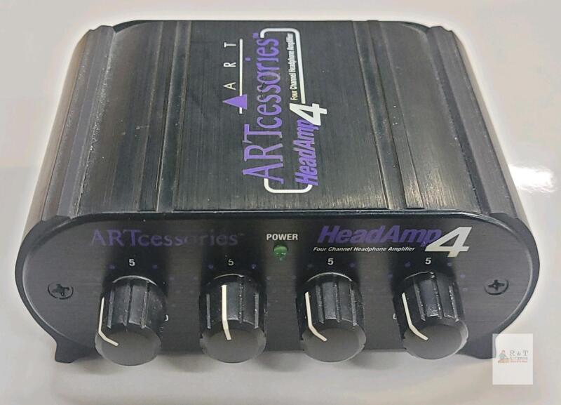 ART Pro Audio HeadAmp 4 Four Channel Headphone Amplifier . 12vdc Cable Not Included , Untested