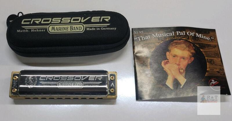 M. Hohner Crossover Marine Band Harmonica w/Case , Model # A440