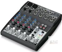 Behringer XENYX 802 8 Input 2 Bus Mixer with Mic Preamps and British EQs . Tested Powers Up , Not Tested Beyond Power Up
