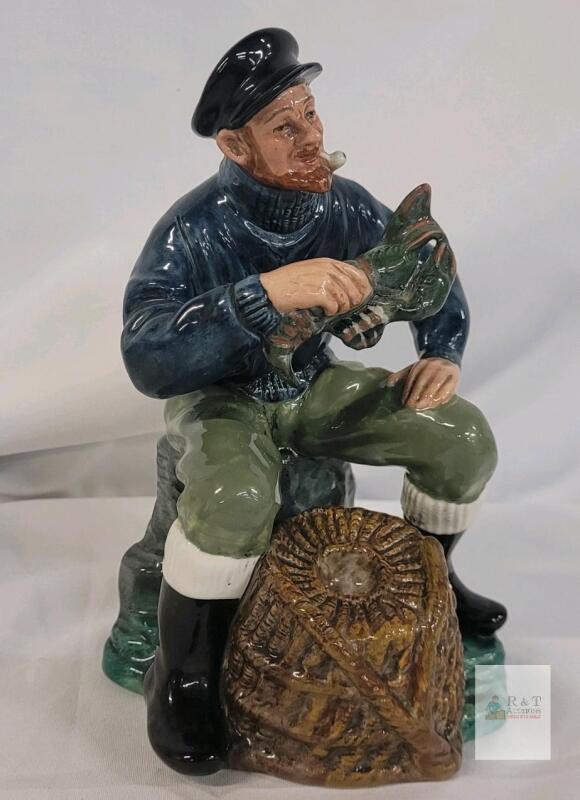 Royal Doulton " The Lobster Man " Figurine , HN 2317 . Measures 7 &frac14;" tall . No chips or cracks