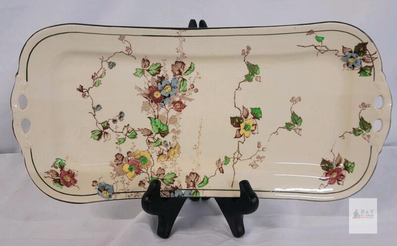 Vintage Royal Doulton " KEW " Serving Tray . Measures 13"&times;6 &frac14;"
