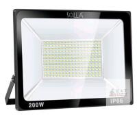 New - SOLLA 200W LED Flood , IP66 Waterproof, 16000lm, 1060W Equivalent, Super Bright Outdoor Security Lights, 3000K Daylight White, Floodlight Landscape Wall Lights .