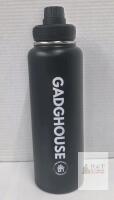 NEW GADGHOUSE 40oz Black Insulated Stainless Steel Water Bottle, Double Wall, Flip Spout, Handle