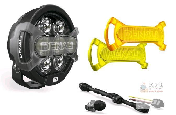 DENALI D7 PRO 11,900 Lumen LED Motorcycle Light, Spot/Flood/Hybrid, DRL, Amber & Yellow Lenses