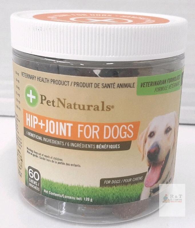Pet Naturals Hip+Joint For Dogs, 60 Chews, Joint Support, 120g, Glucosamine, Chondroitin, MSM