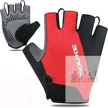New Size XL Unisex Souke Cycling Bike Gloves Padded Half Finger Bicycle Shock-Absorbing Anti-Slip MTB Breathable Road Biking Gloves