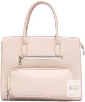 New NEWBELLA Beige Vegan Leather Work Tote Bag for Travel Handbags with Insulated Pocket & Adjustable Strap, 14.5" &times; 3" &times; 13" (Excluding Handles)