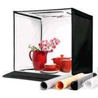 New Amzdeal Photo Studio, Adjustable, Foldable Light Box, 4 Backdrops, 3000K-6000K, ZL-RY-01, 16" &times; 16"