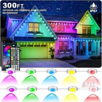 New Inzidol 300ft RGB Outdoor Eaves Lights Lights, IP67 Smart Waterproof Lights with App/Remote Control