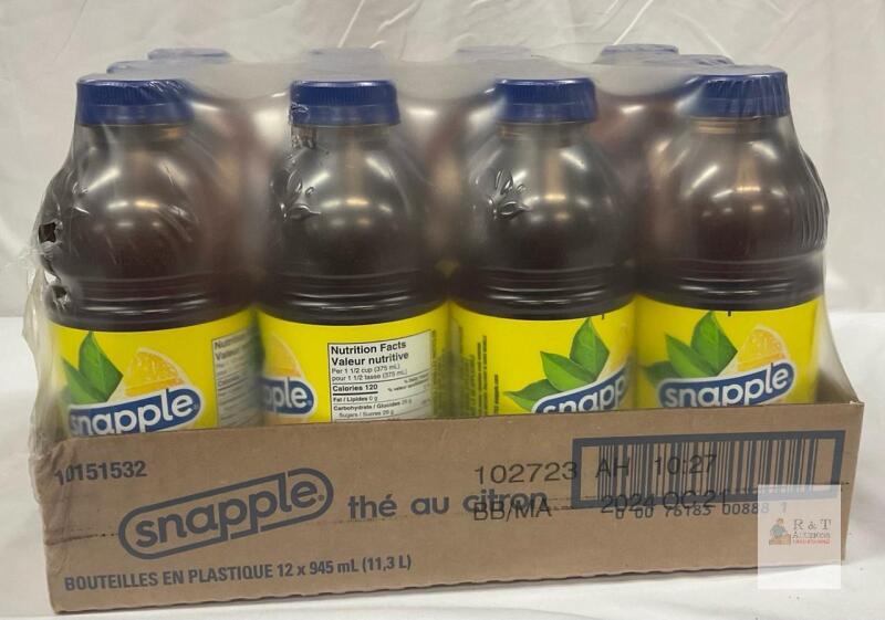 [BB 10/24] 12 New Snapple Tea 945ml