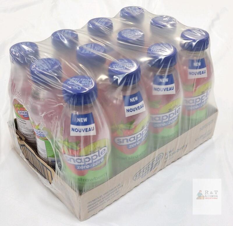 [BB 2024 MA14] 12 Snapple Zero Kiwi Strawberry Fruit Drink .
