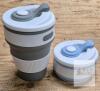 2 New Сollapsible Cups for Traveling Reusable &ndash; 11oz Leakproof Coffee Travel Mug, Silicone, Foldable and Portable for Hiking, Camping, Office | Lightweight and Collapsible Coffee Cups for Outdoor Use - 3
