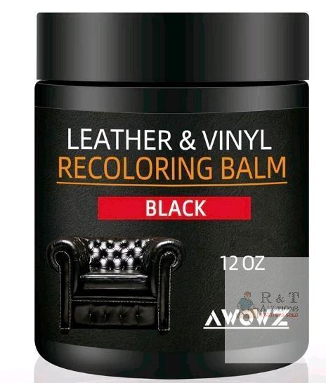 New Leather Recoloring Balm - Scratch Repair & Color Restore Kit for Faded Leather, Couch & Car Seats - 12OZ Leather Restorer Balm for Furniture, Auto Interior, Vinyl, Accessories