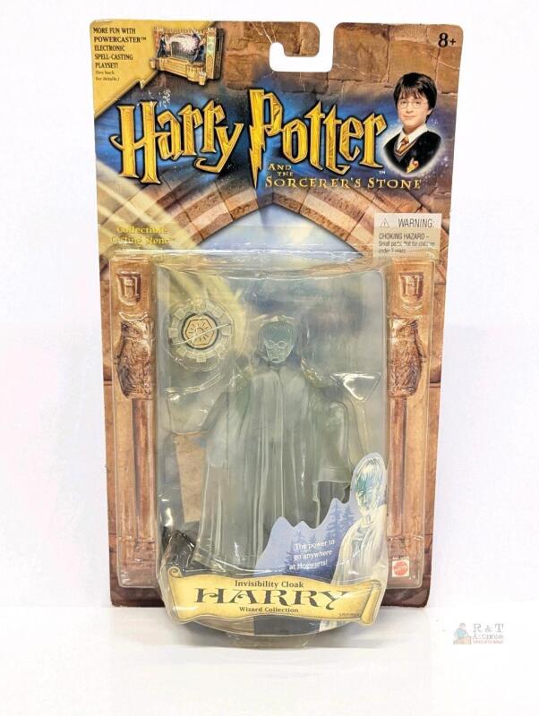 Sealed Vintage 2001 Harry Potter And The Sorcerer's Stone : Invisibility Cloak Harry (Wizards Collection) Action Figure