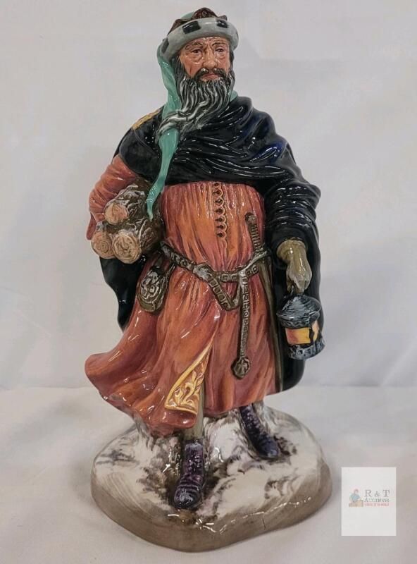 Vintage Royal Doulton " Good King Wenceslas " Figurine , HN 2118 . Measures 8 ⅝" tall . No chips or cracks