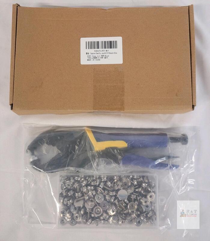 NEW Stainless Steel Snap Fastener Kit W PLIERS
