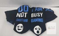 2 New "Do not disturb I am busy gaming" Socks