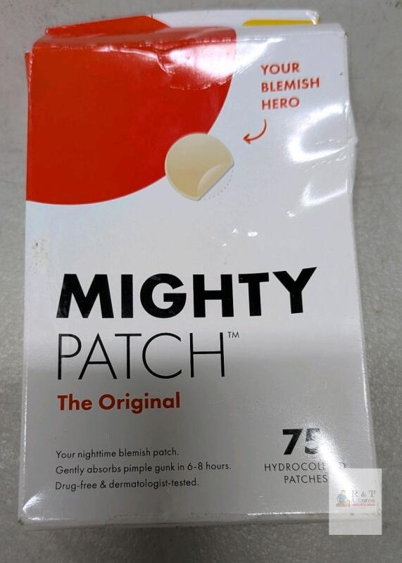 Hero Mighty Patch Original 75 Hydrocolloid Acne Patches, 0.4 in, Sterile, South Korea