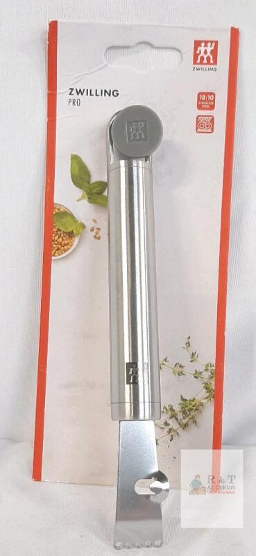 ZWILLING PRO Lemon Zester, 18/10 Stainless Steel, Ergonomic Handle, Dishwasher Safe