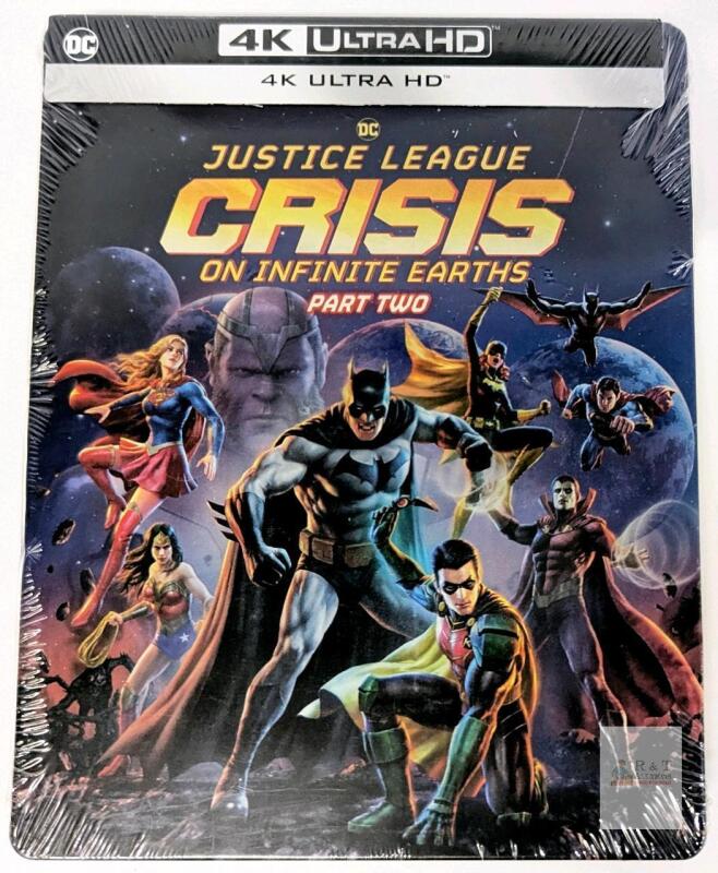 Justice League: Crisis on Infinite Earths Part Two 4K Ultra HD Steelbook, 2024, Sealed, 95 min