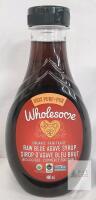 Wholesome Organic Raw Blue Agave Syrup 480mL, Fair Trade, Gluten-Free, Vegan, Best by 2028