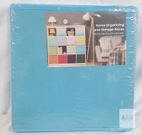ShellKingdom Collapsible Storage Boxes 2 Pack, Light Blue, 10.5"x10.5"x11", Fabric Handles