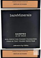 bareMinerals BAREPRO Powder Foundation, Medium 35 Warm, 0.28 oz, Full Coverage, 24HR Wear