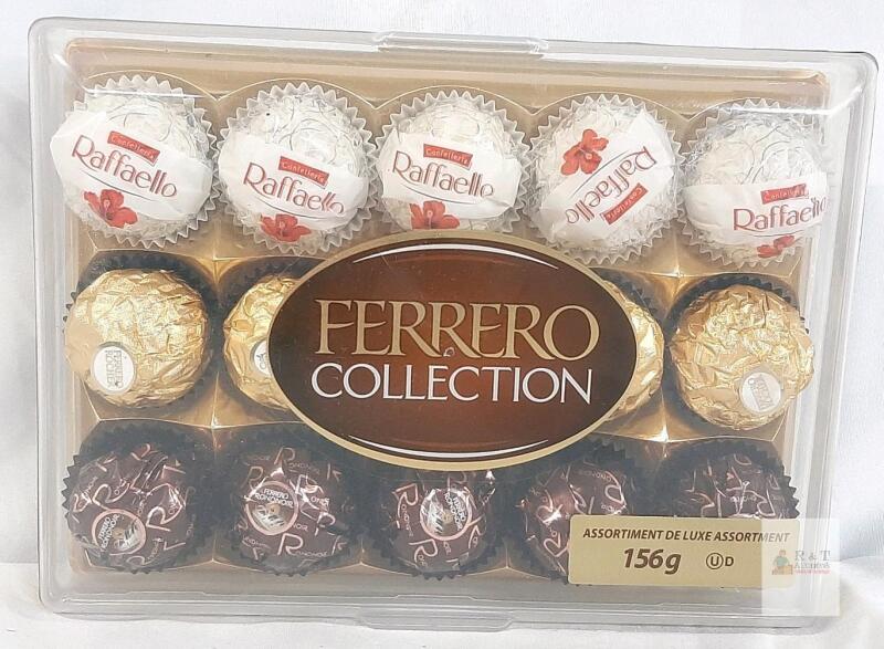 Ferrero Collection Assorted Chocolates 156g &ndash; Rocher, Rondnoir, Raffaello, Best Before 2026-04-13