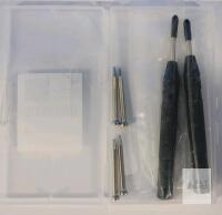 Center Punch Tool Set, 2 Pieces, 5 in Length, 4 Replacement Tips, Steel, New, X004COO5FR