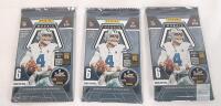 2025 Panini Mosaic NFL Trading Cards, 3 Factory Sealed Packs, 6 Cards Per Pack