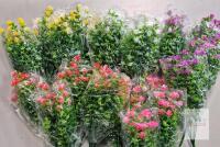 Artificial Flower Bouquets, Mixed Colors, 18-inch Tall, Plastic/Silk, Decorative