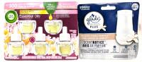 Air Wick Essential Oils Summer Delights 5 Refills + Glade PlugIns PLUS Vanilla Embrace Warmer Kit