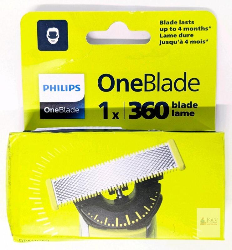 new SEALED Philips OneBlade 360 Replacement Blade, 1 Pack, Fits All Except QP1XXX/QI1XXX, Wet & Dry Use