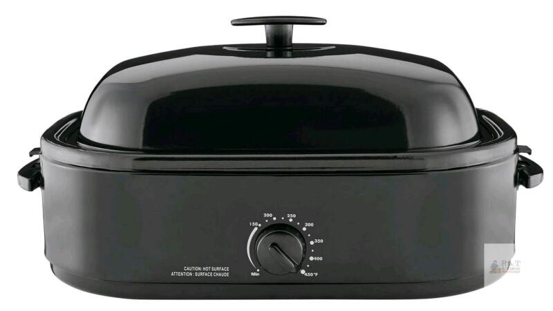 New Mainstays 14-Quart Roaster Oven, Holds Up To 20lb Turkey, 23.4" &times; 15.6" &times; 11.5"