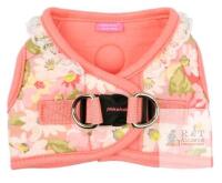 New Pinkaholic New York Lilibeth Dog Vest Harness (Step-in) Flower Pattern Fashionable Cute Spring Summer Harness for Small Dogs, Indian Pink, Large