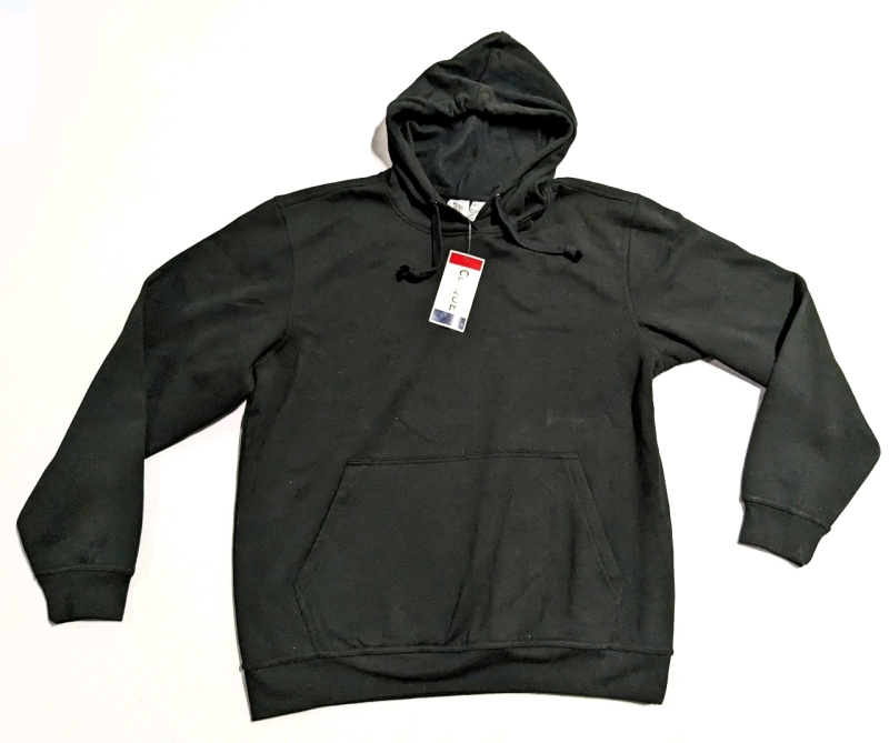 New Clique Black Hoodie (Size Large)