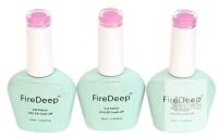 3 New PURPLISH PINK PEARL FireDeep UV Gel Nail Polish, 16ml Large Bottle Gel Polish UV/LED Soak Off Gel Polish