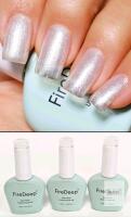 3 New WHITE PEARL FireDeep UV Gel Nail Polish, 16ml Large Bottle Gel Polish UV/LED Soak Off Gel Polish