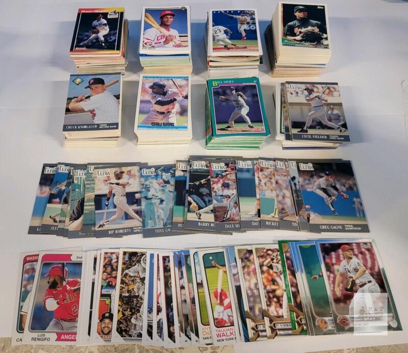 1981 - 2023 MLB Baseball Trading Card Singles , 750++ Trading Cards . Topps , Fleer , Score , UD