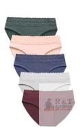5 New sz Small AYMEFF Cotton Underwear for Women Lace Bikini Panties Soft Stretch Hipster Breathable Briefs
