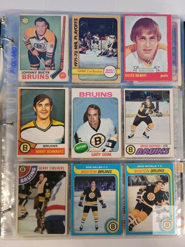 1969 - 2021 Boston Bruins NHL Hockey Trading Card Singles , 207 Trading Cards