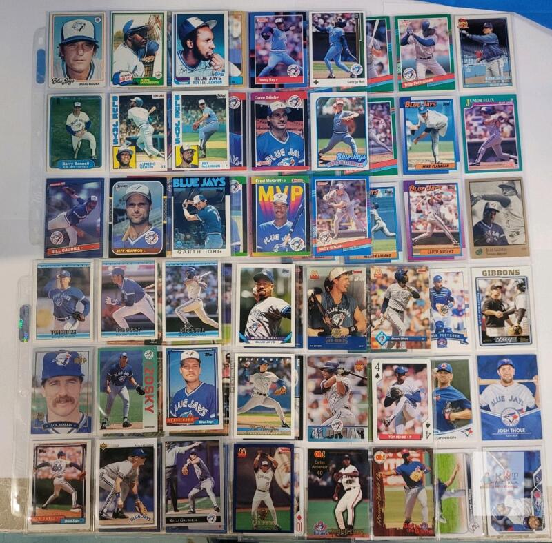 1978 - 2023 Toronto Blue Jays MLB Baseball Trading Card Singles , 81 Trading Cards