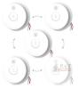 New 5-Pack Ecoey Hardwired Photoelectric Smoke Alarms, Interconnected, With Battery Backup Power, Replace by 10/2035