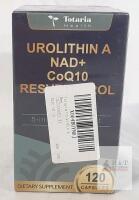 Totaria Health Urolithin A NAD+ CoQ10 Resveratrol PQQ 120 Gluten Free Softgels, GMP Certified