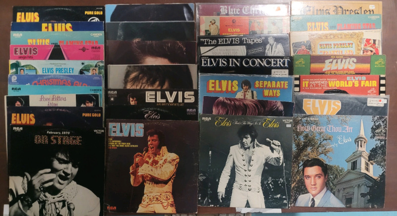 ELVIS PRESLEY LP Record Lot , 30 Albums - Various Condition