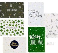 New 48 Pack Merry Christmas Greeting Cards with Envelopes, 6 Holiday Winter Designs (4x6")