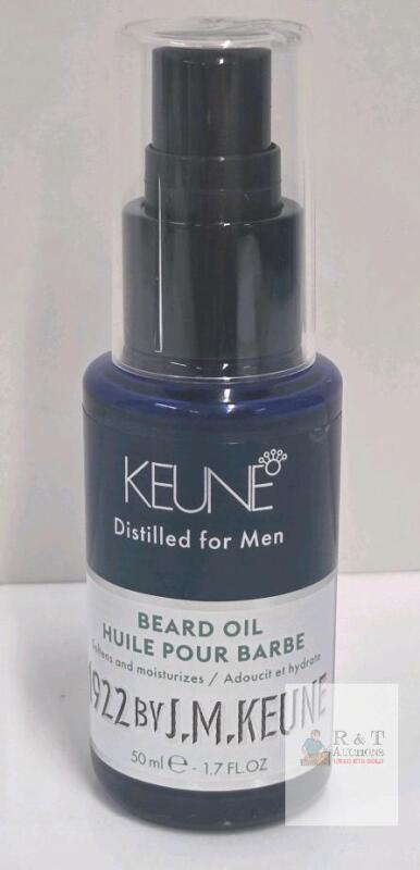 Keune 1922 by J.M. Keune Beard Oil, 1.7 FL.OZ (50ml), High Shine, Pump Dispenser, UPC 8719281985147